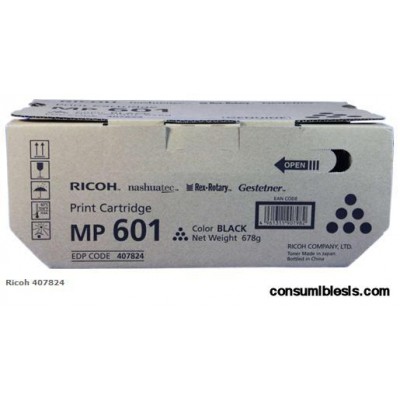 Toner negro RICOH tipo MP501/MP601 + Bote de toner residual