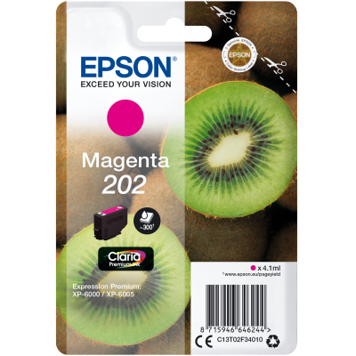 EPSON Singlepack Magenta 202 Claria Premium Ink