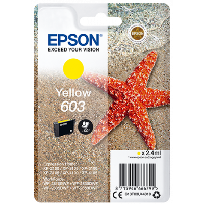 EPSON tinta amarilla Std Estrella de mar 1 tinta 603 No Tag Single