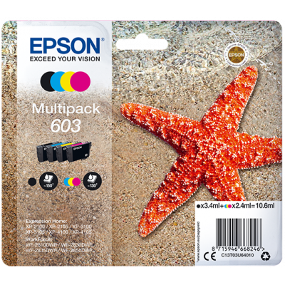 EPSON tinta MultiPack Std Estrella de mar 4 tintas 603 No Tag Multi