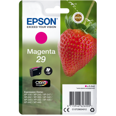 EPSON  Singlepack Magenta 29 Claria Home Ink FRESA RF+AM