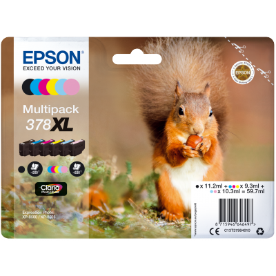 EPSON Multipack 6-colours 378XL Claria Photo HD Ink ARDILLA