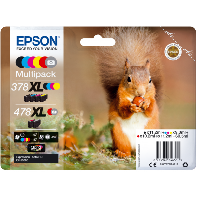 EPSON Multipack 6-colours 478XL Claria Photo HD Ink RF+AM