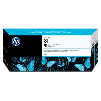 HP Designjet 5000/5500  Cartucho Negro Nº81, 680ml. Tinta para Interior.
