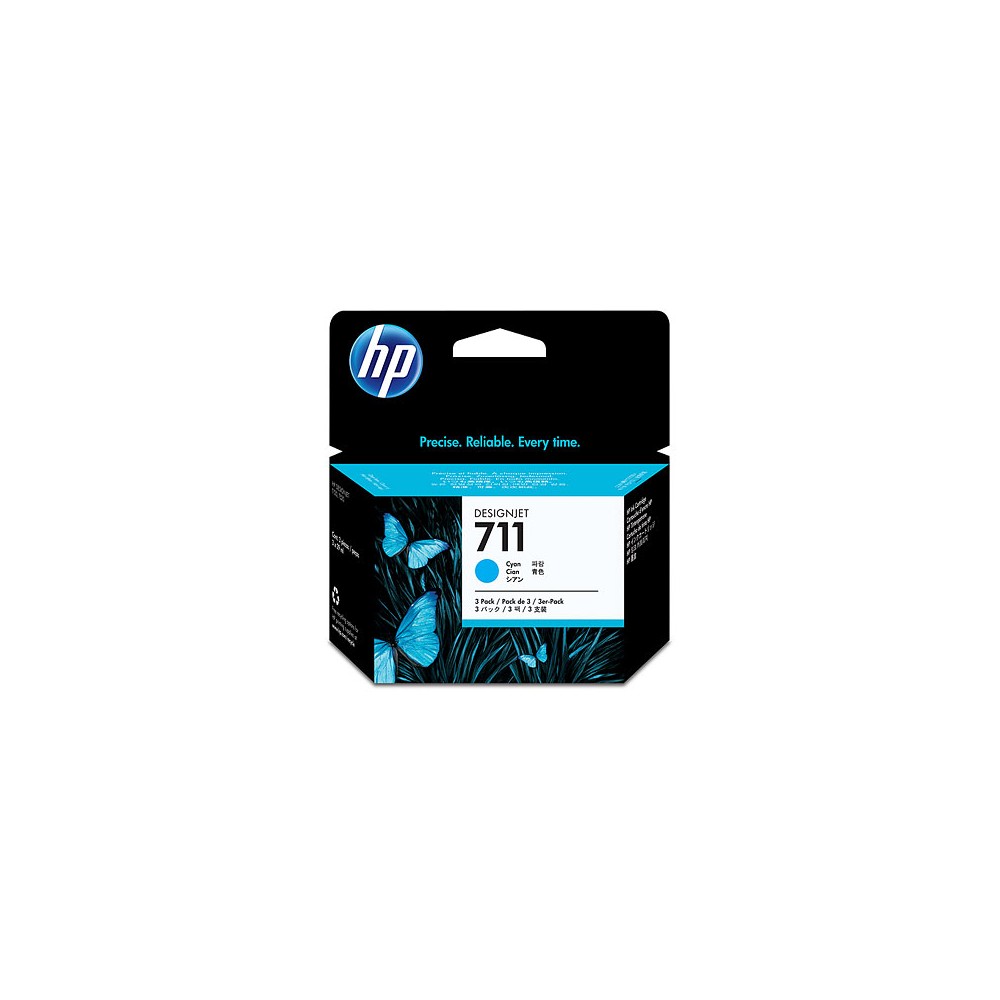 HP DesignJet T120/T520 Cartucho Cian Nº711 (Pack 3)