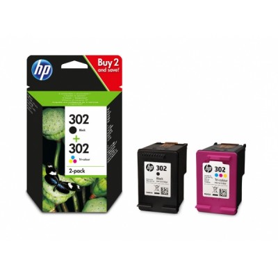 HP OfficeJet 3830 Pack 2 Cartuchos  F6U66AE (nº302) + F6U65AE (nº302)