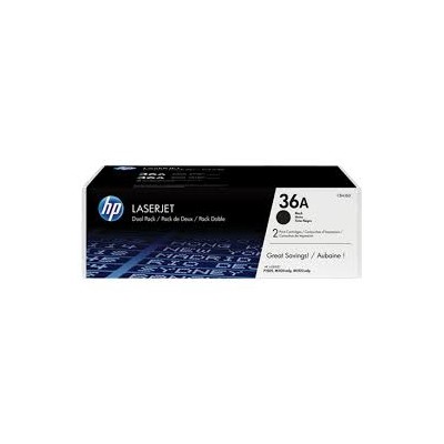 HP Laserjet P1505/M1522/M1120 Toner negro Pack-2