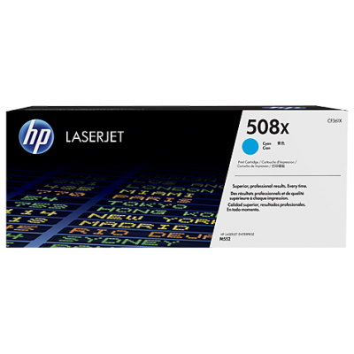 HP Laserjet M553/M577 Toner 508X Cian Alta 9.500 paginas alta capacidad
