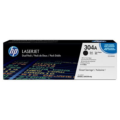 HP Laserjet Color CP2025,CM2320 Pack 2 Toner Negro 3.500 pag.