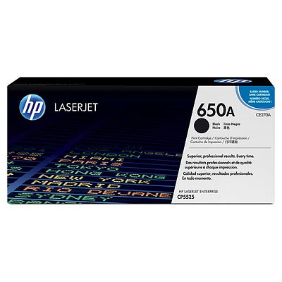 HP Laserjet CP 5525 / Enterprise M750n Toner Negro 650A
